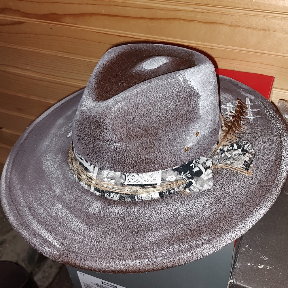 Stylish Gray Boho Hat